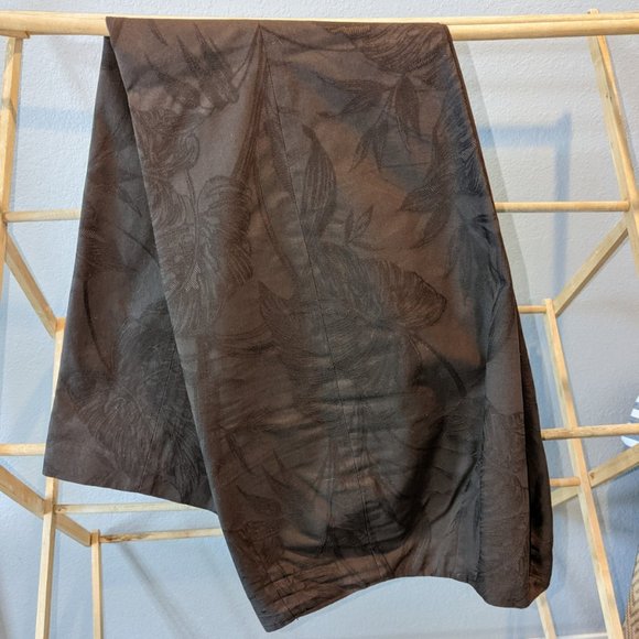 Talbots Leaf Print Fully Lined, Side-zip pants Size 12 - Picture 2 of 9